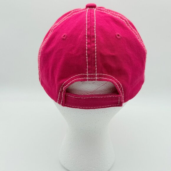 Myrtle Beach Pink Embroidered Cotton Girls Baseball Cap Adjustable Strapback - Picture 3 of 6